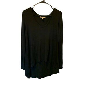 🌸3/$15🌸Express Black Long Sleeve Hi-Lo Blouse sz Small Tunic